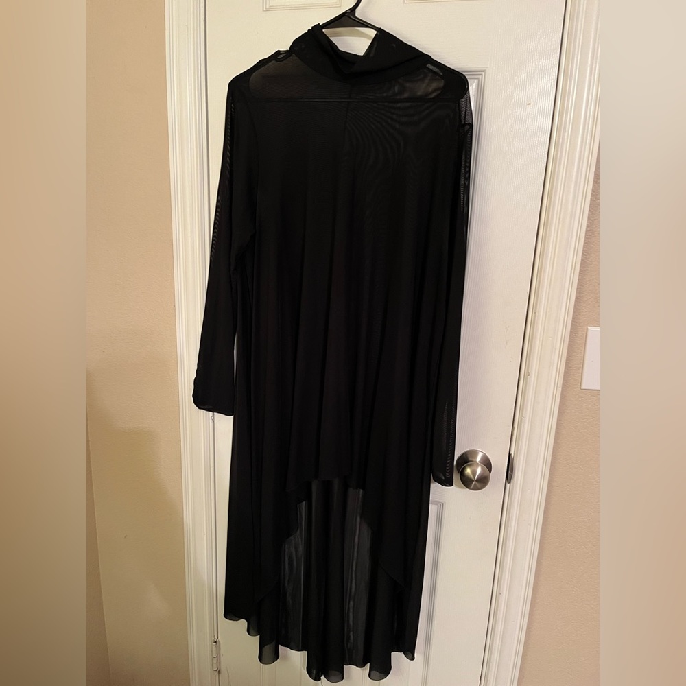 Sheer high-low dress